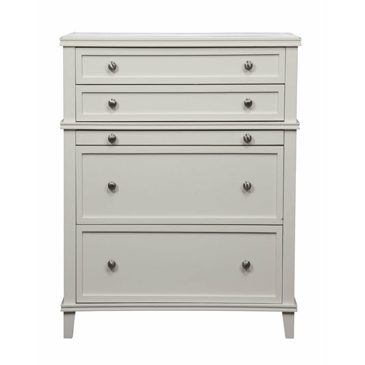 Skyline Decor Potter 4 Drawer Multifunction Chest w/ Pull Out Tray, White