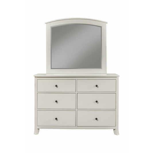 Skyline Decor Baker 6 Drawer Dresser, White
