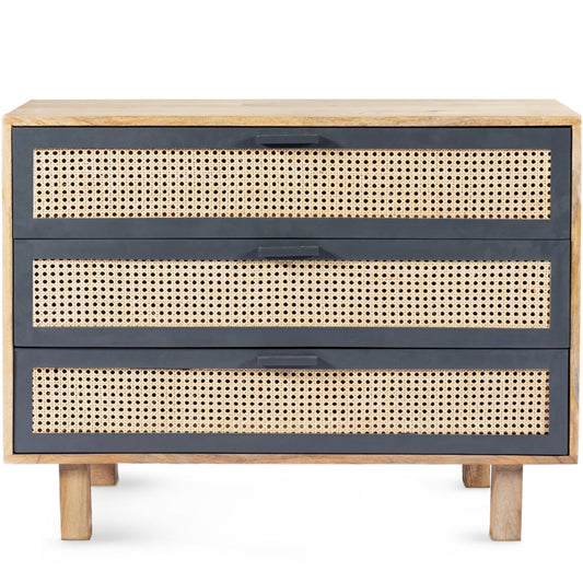 ASHTON MANGO WOOD + CANE CHEST