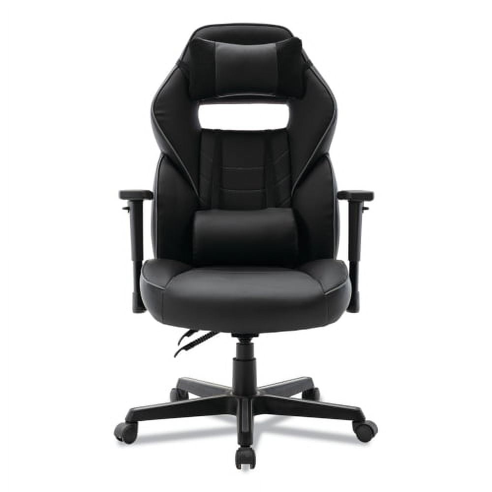 Alera Racing Style Ergonomic Gaming Chair Race car style gaming chair | 90-130 reclining back | Adjustable lumbar and headrest pillows | Height adjustable arms