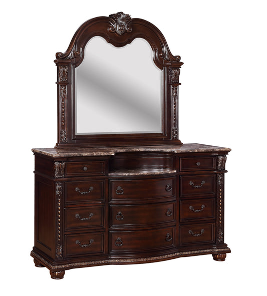 Stanley Cherry Dresser & Mirror