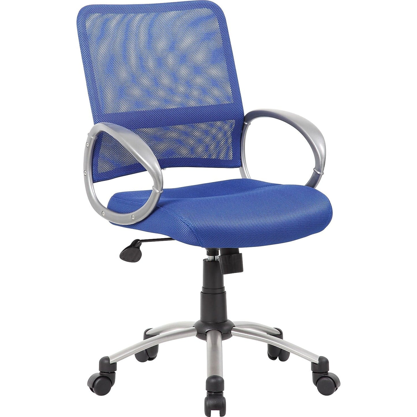 Boss Office Products Mesh Back W/ Pewter Finish Guest Chair, Multiple Colors