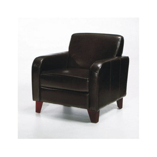 Classic Brown Transitional Club Chair