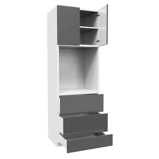 Single Oven Cabinet | Milano Slate | 30W x 90H x 24D