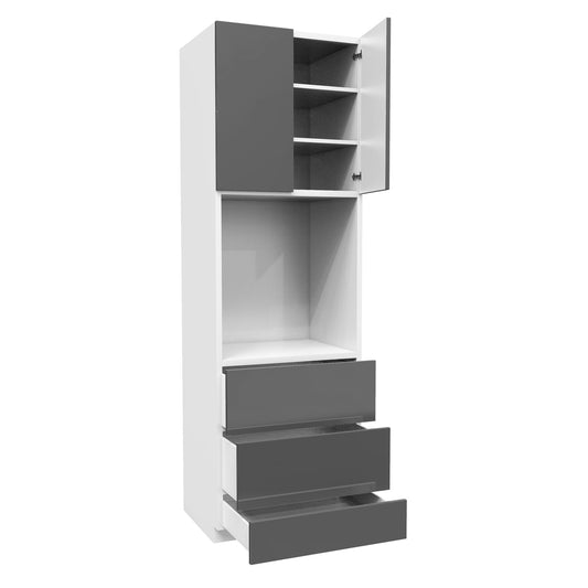 Single Oven Cabinet | Milano Slate | 30W x 96H x 24D