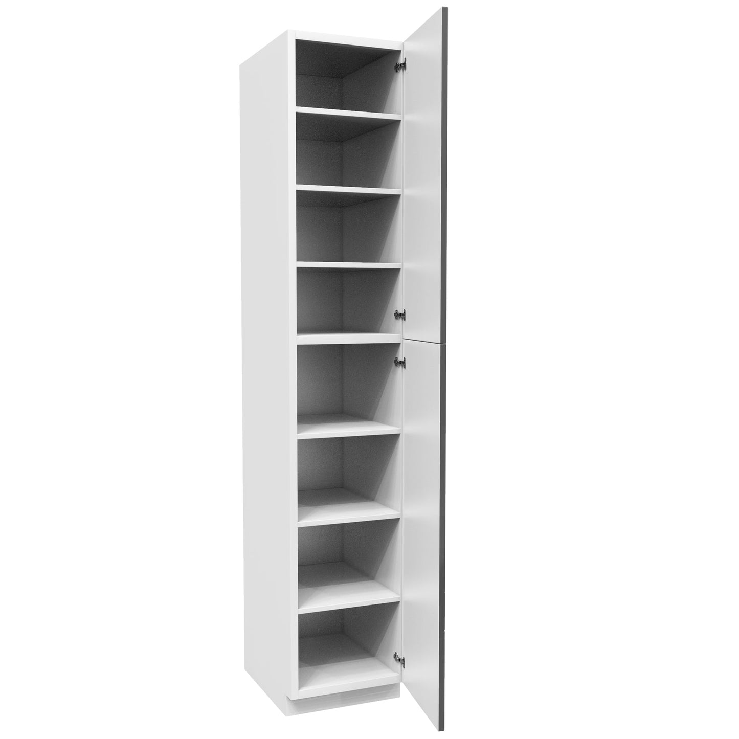 Utility Cabinet | Milano Slate | 18W x 96H x 24D