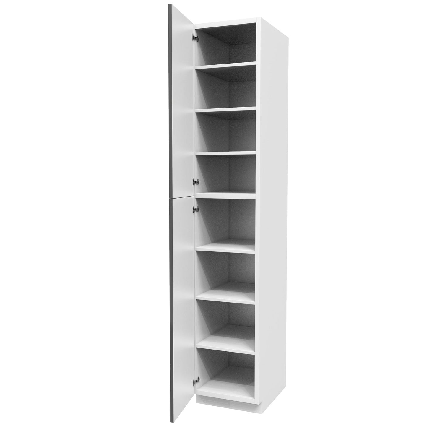 Utility Cabinet | Milano Slate | 18W x 96H x 24D