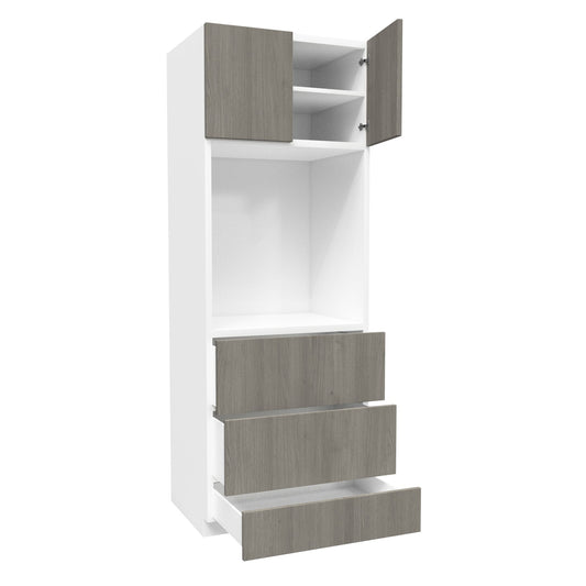 Single Oven Cabinet| Matrix Silver | 30W x 84H x 24D