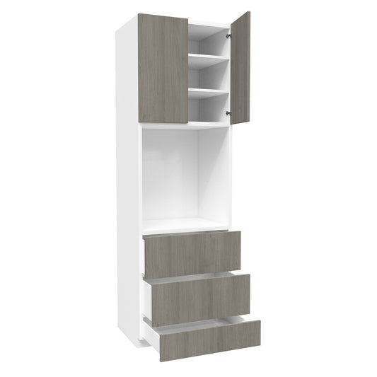 Single Oven Cabinet| Matrix Silver | 30W x 96H x 24D