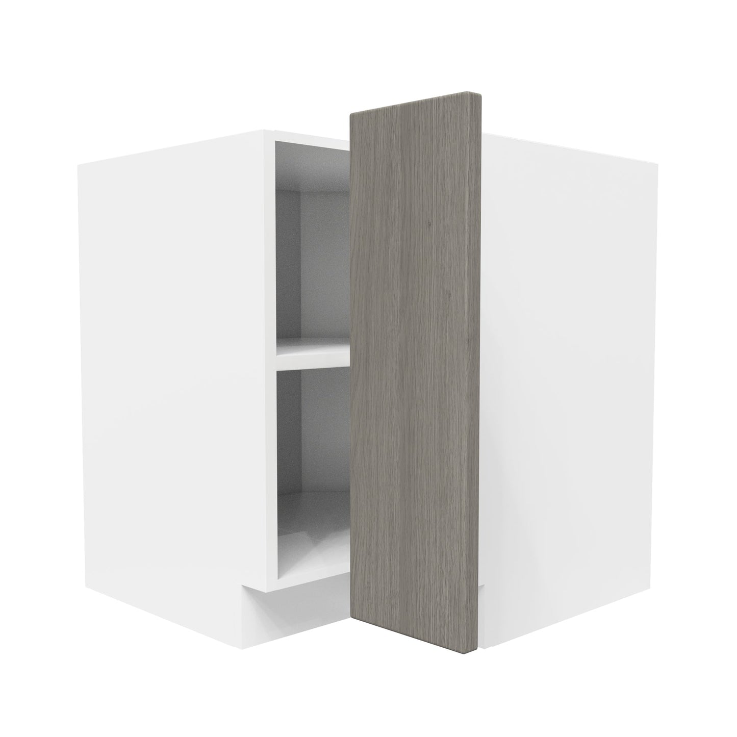 Square Corner Base Cabinet| Matrix Silver | 33W x 34.5H x 24D
