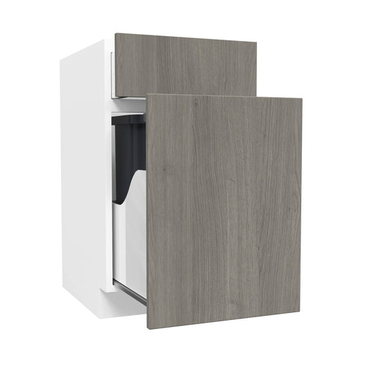 Waste Basket Cabinet| Matrix Silver | 18W x 34.5H x 24D