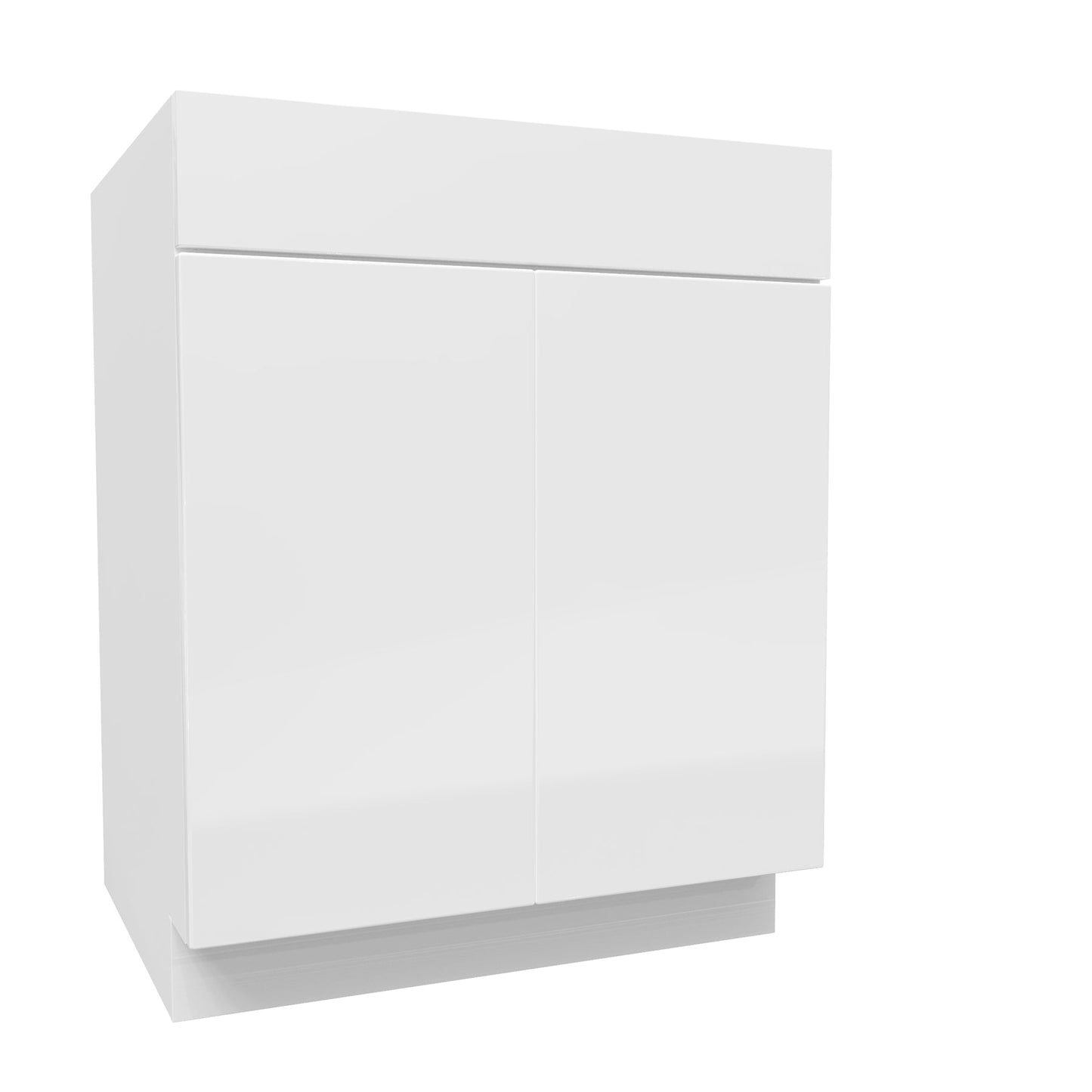 Sink Base Cabinet | Milano White | 27W x 34.5H x 24D