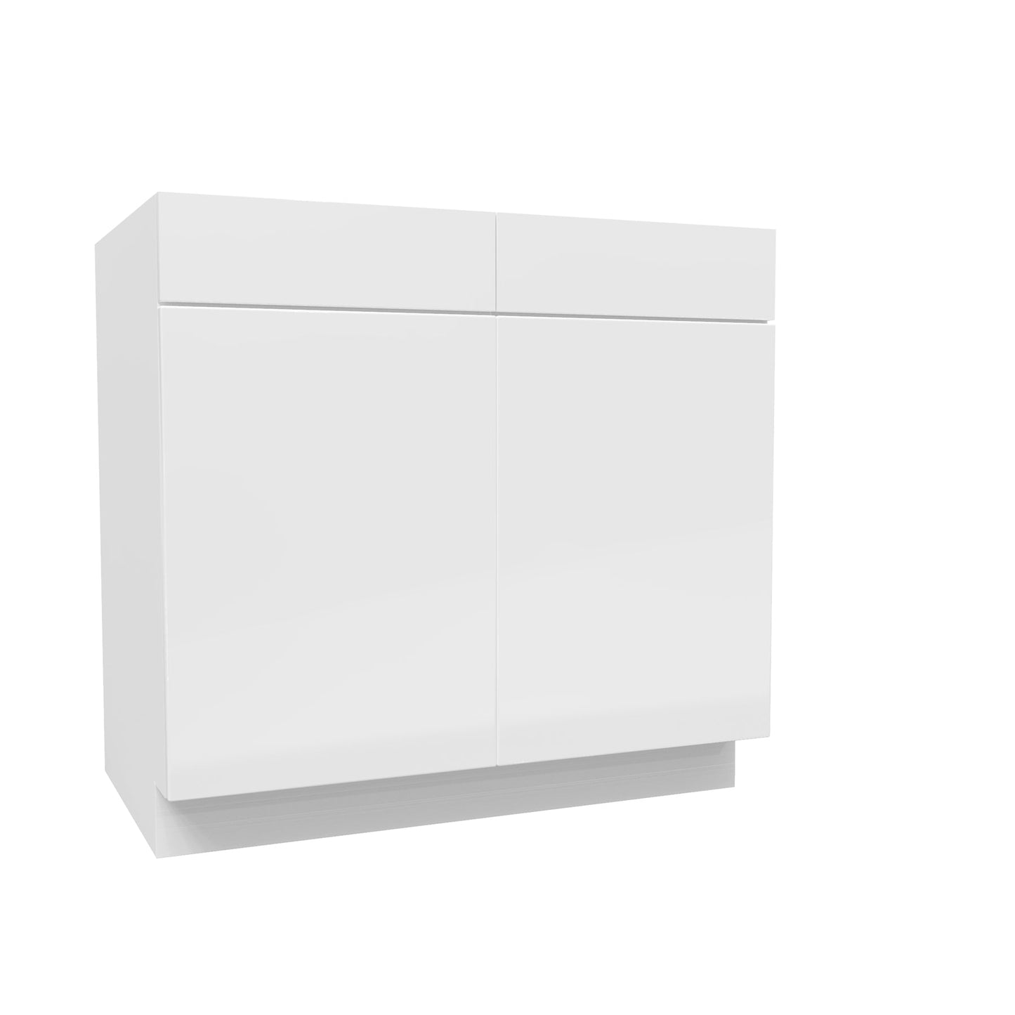Sink Base Cabinet | Milano White | 36W x 34.5H x 24D