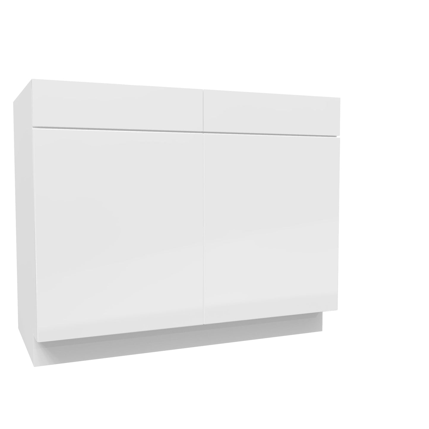 Sink Base Cabinet | Milano White | 42W x 34.5H x 24D