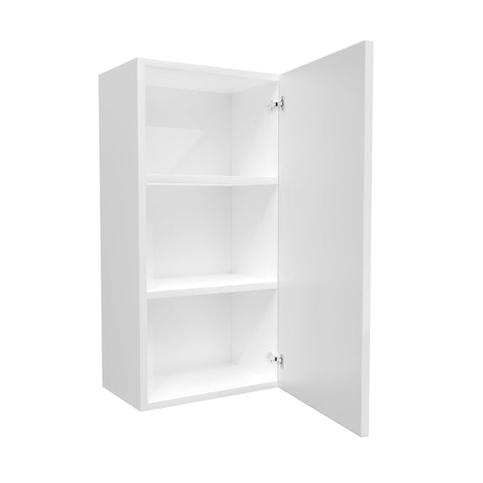 Single Door Wall Cabinet | Milano White | 18W x 36H x 12D