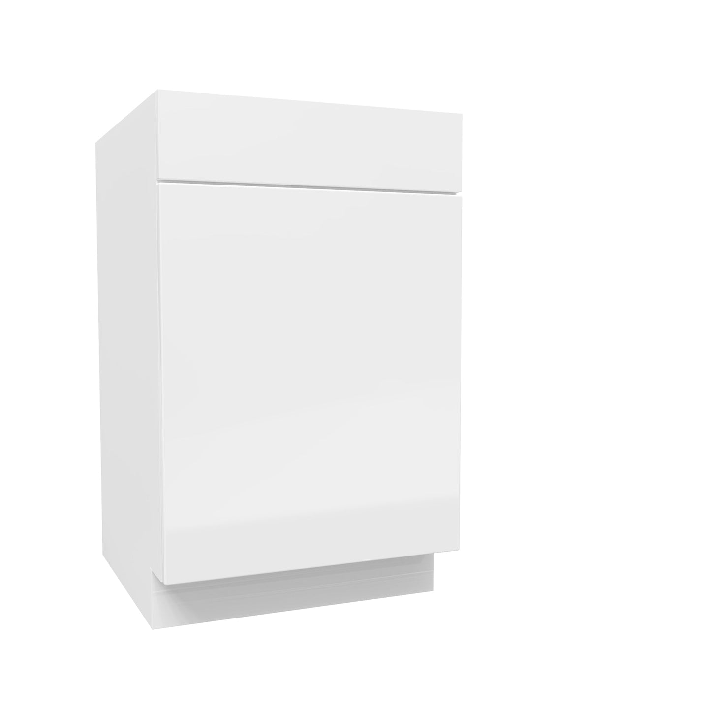 Single Door Base Cabinet | Milano White | 21W x 34.5H x 24D