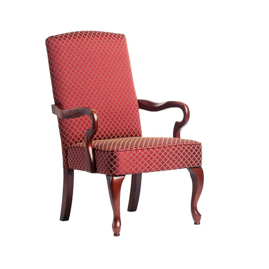 Comfort Pointe Derby Red Gooseneck Arm Chair