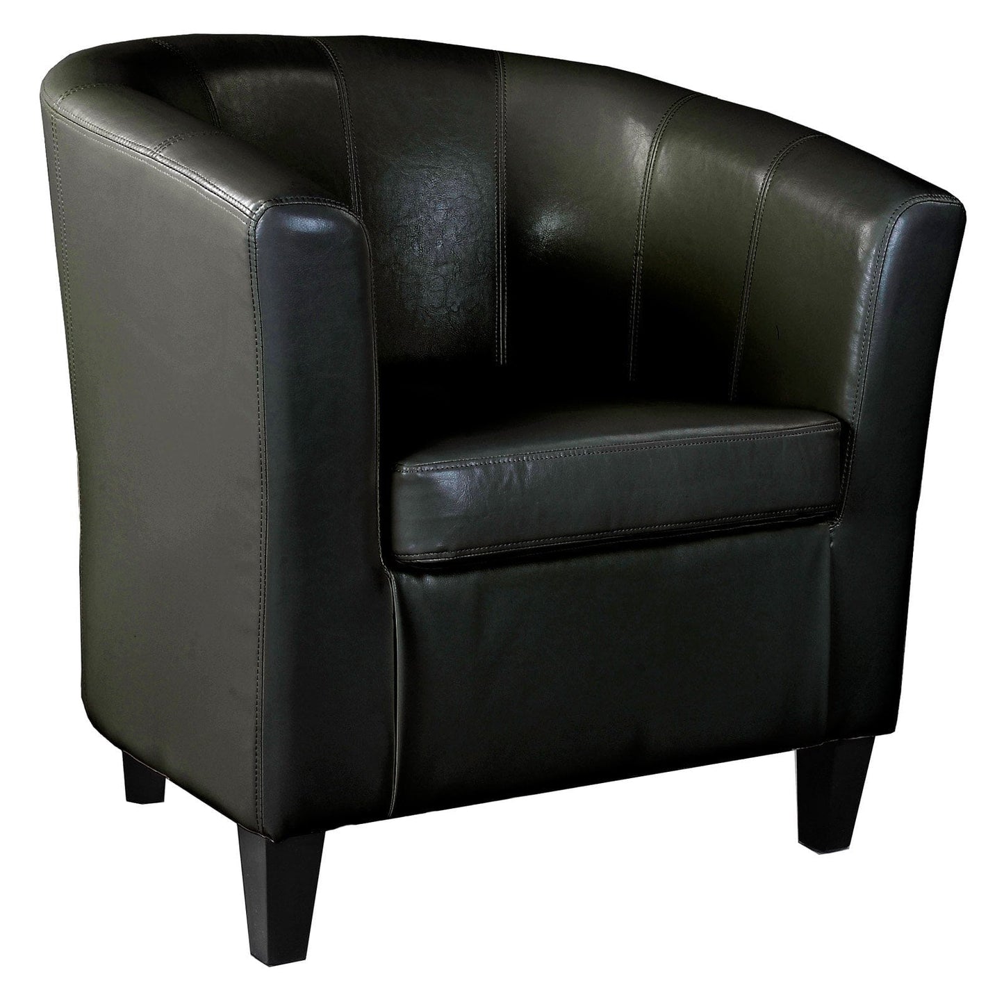 CorLiving Antonio Bonded Leather Tub Chair