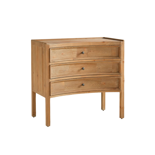 Curved Drawer Pine Chest