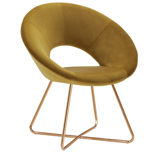 Duhome Elegant Lifestyle Accent Chair Modern Velvet Vanity Chair Armchair for Living Room Bedroom Yellow