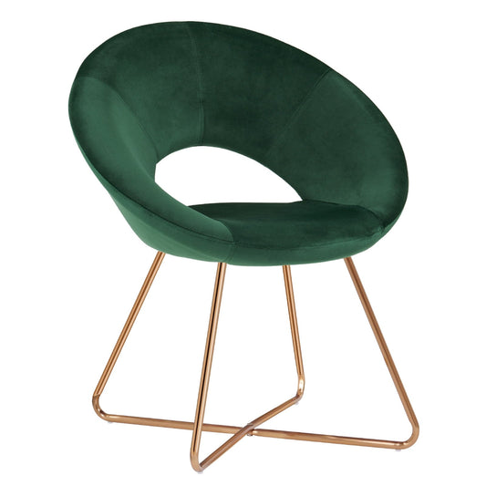 Duhome Elegant Lifestyle Accent Chair Modern Velvet Vanity Chair Upholstered Armchair for Living Room Bedroom Green
