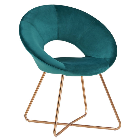 Duhome Elegant Lifestyle Accent Chair with Gold Metal Legs Modern Velvet Vanity Makeup Chair for Living Room Bedroom Green