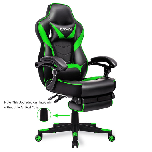 ELECWISH Adjustable & Ergonomic Swivel Gaming Chair, Green