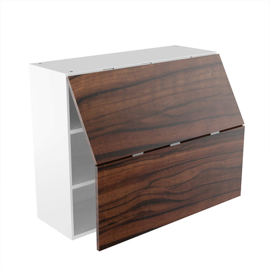 RTA - Ebony UV - Bi-Fold Door Wall Cabinets | 36"W x 30"H x 12"D