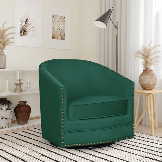 Ember Interiors Oasis Tub Chair, Green Fabric
