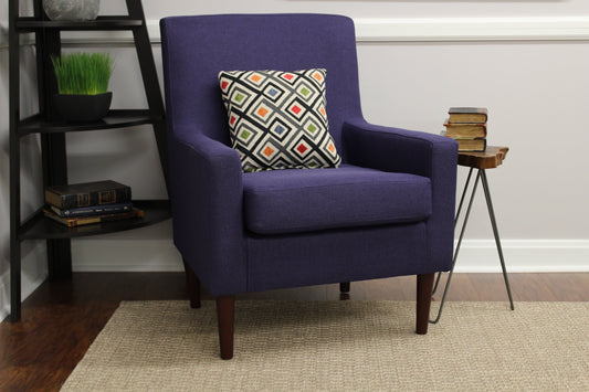 Emma Arm Chair - Eggplant
