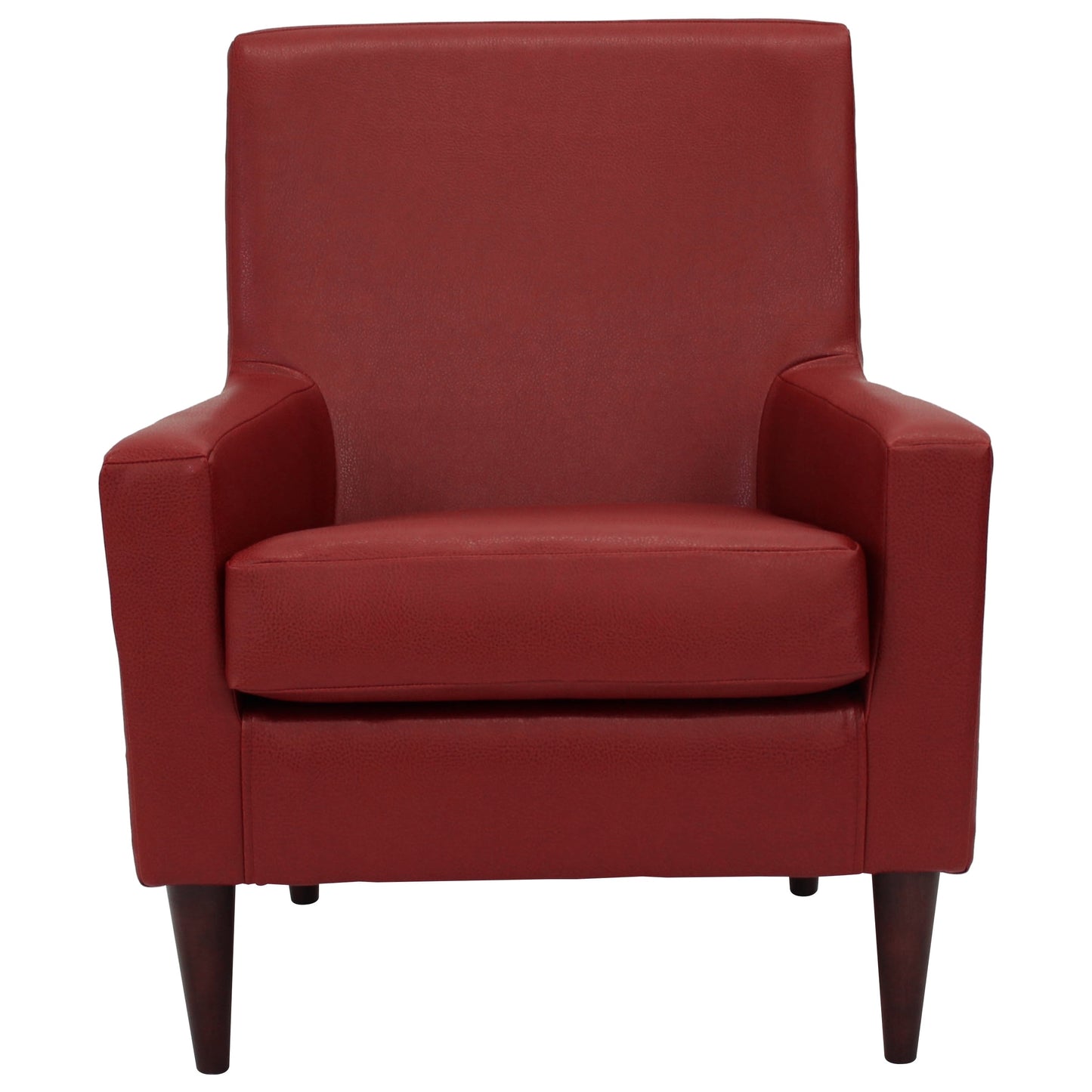 Emma Arm Chair - Leatherette Red