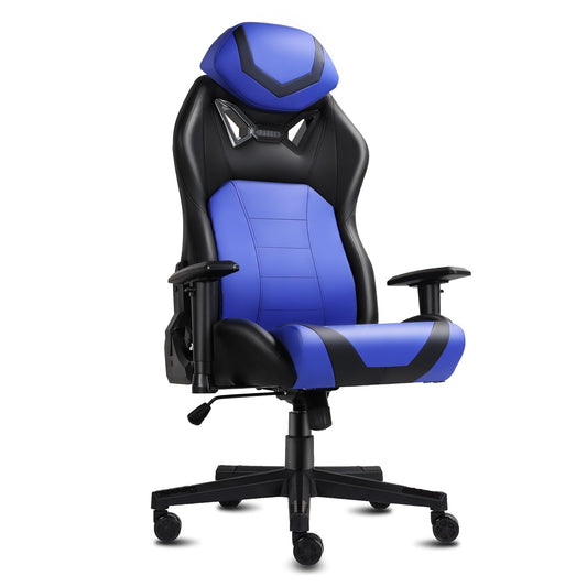 Ergonomic Gaming Chairs for Adults with High-Density Memory Foam | Swivel?Comfortable Office Chair, Big and Tall Video Game Chair, High Back Computer Chair for Home, Office, Blue Black