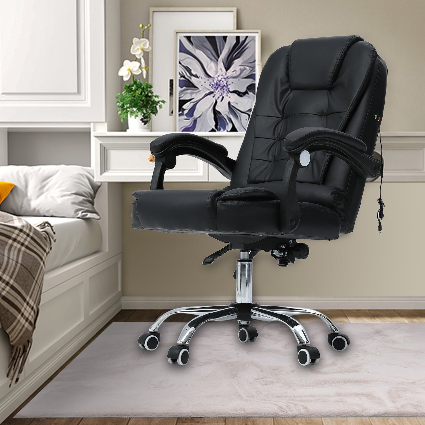 Ergonomic Office Chair Massage Reclining Computer Gaming Chair Height Adjustable