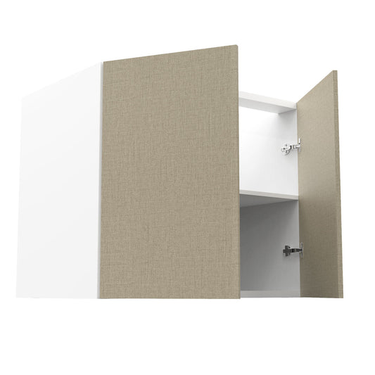 RTA - Fabric Grey - Full Height Double Door Base Cabinets | 36"W x 34.5"H x 24"D