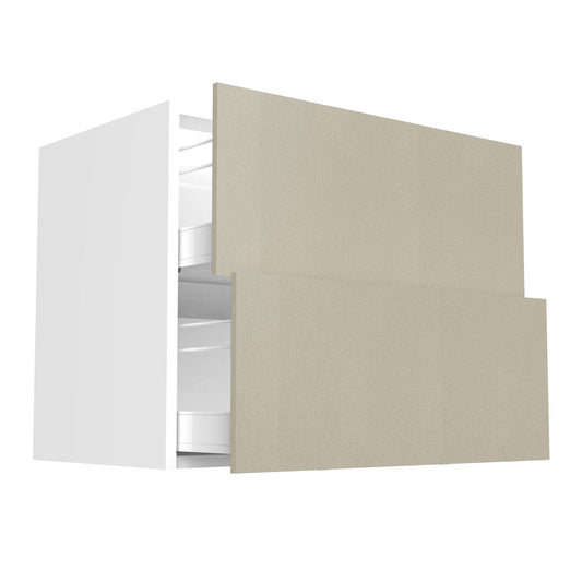 RTA - Fabric Grey - Two Drawer Base Cabinets | 36"W x 34.5"H x 24"D