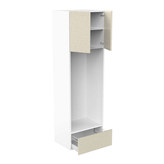 RTA - Fabric Grey - Double Oven Tall Cabinets | 30"W x 96"H x 24"D