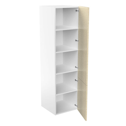 RTA - Fabric Grey - Single Door Tall Cabinets | 24"W x 90"H x 24"D