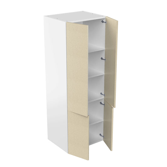 RTA - Fabric Grey - Double Door Tall Cabinets | 30"W x 84"H x 24"D