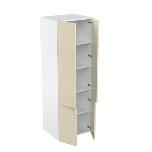 RTA - Fabric Grey - Double Door Tall Cabinets | 30"W x 90"H x 24"D