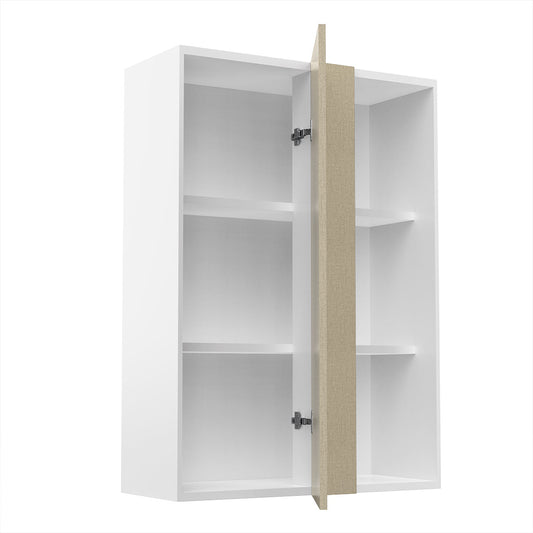 RTA - Fabric Grey - Wall Blind Corner Cabinet | 30"W x 42"H x 12"D