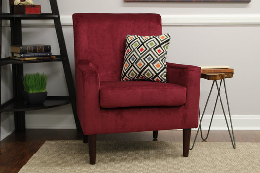Fox Hill Emma Lounge Chair, Wine Red