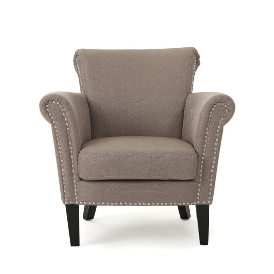 GDF Studio Brently Club Chair, Light Coffee