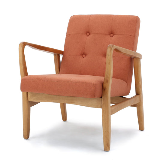 GDF Studio Conrad Orange Fabric Club Chair