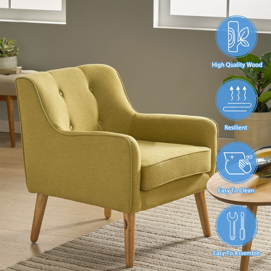 GDF Studio Fontinella Club Chair, Wasabi