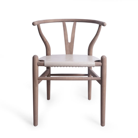 GDF Studio Nakoda Boho Wood Accent Chair, Tan and Antique