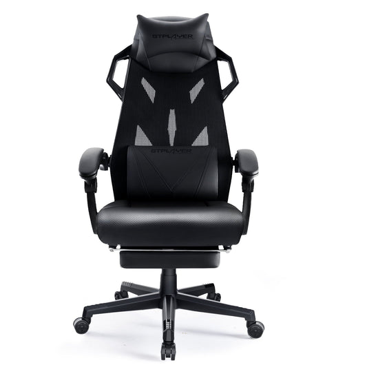 GTPLAYER Ergonomic 3D Stereoscopic Frame Mesh Gaming Office Chair, Black