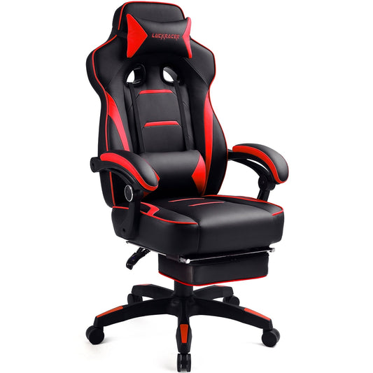 GTRACING Adjustable & Ergonomic Swivel Gaming Chair, Red