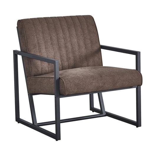 GZXS Modern Accent Chair Upholstered Single Sofa for Living Room Bedroom, Brown