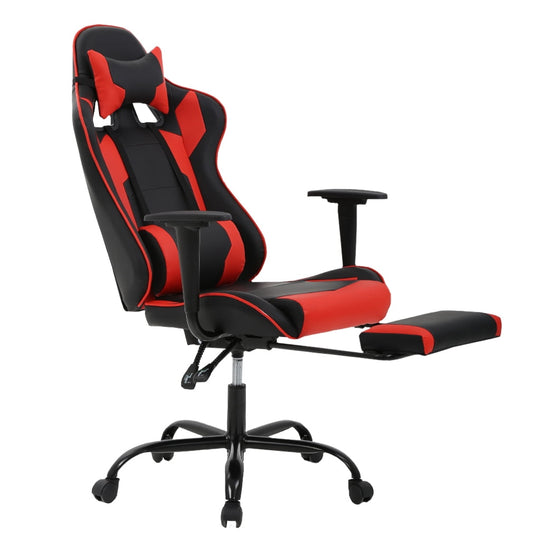 Gaming Chair High-Back Office Chair Racing Style Lumbar Support & Headrest