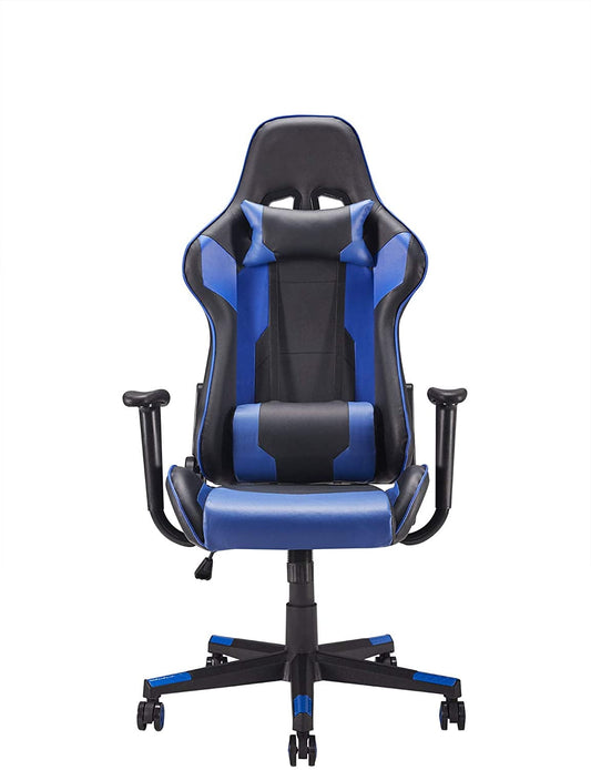 Gaming Chair with Adjustable Height Black, Blue